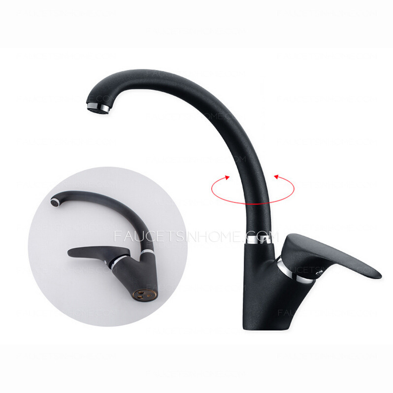 Modern Rotatable Black Most Reliable Kitchen Sink Faucets