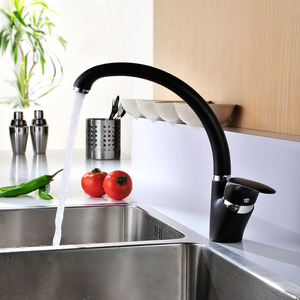 Modern Rotatable Black Most Reliable Kitchen Sink Faucets