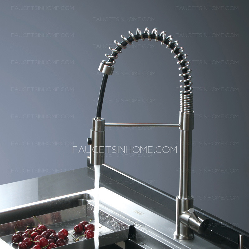 Environmental Lead Free Pullout Stainless Steel Kitchen Faucets
