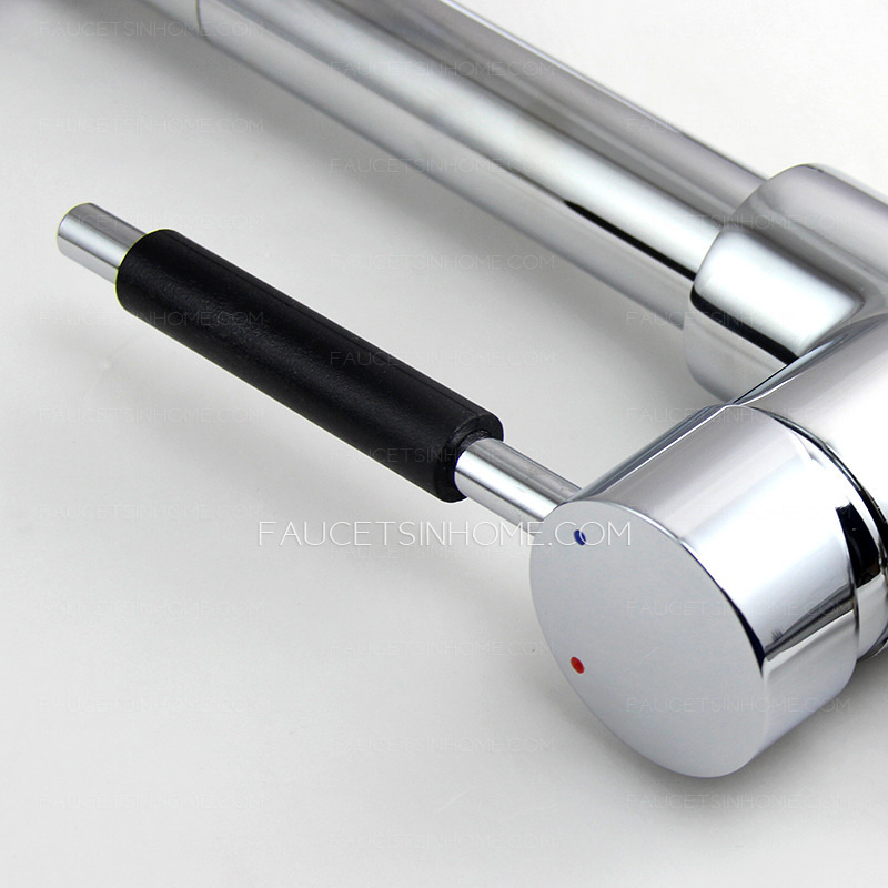 Top Pullout Spring Pipe Kitchen Faucet With Sprayer 