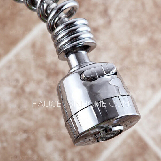 Discount Rotatable Pullout Spring Pipe Top Kitchen Faucet