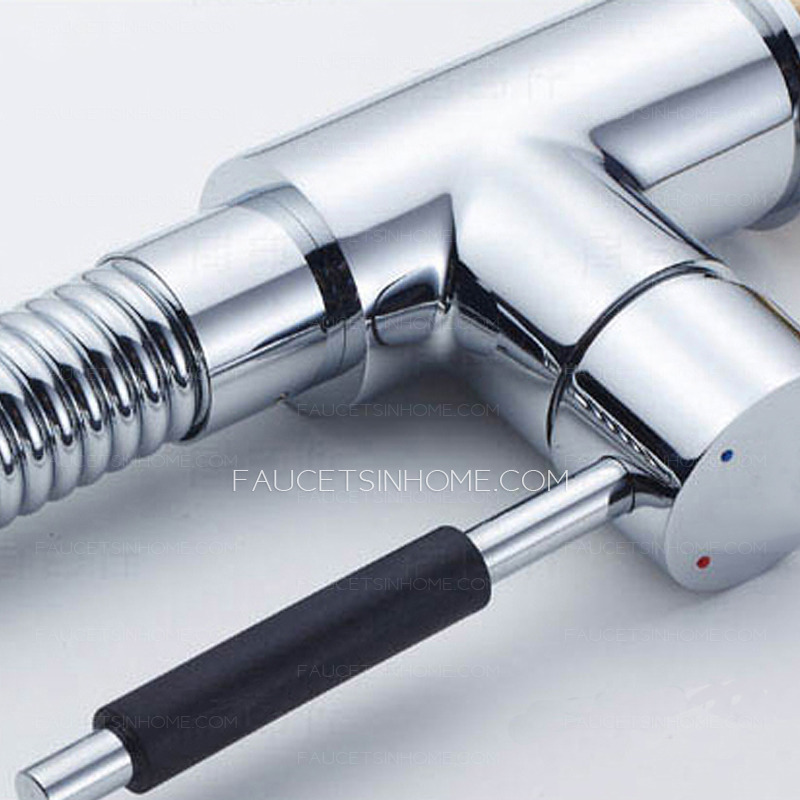 Professional Pullout Spring Pipe Kitchen Faucet With Sprayer