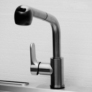 Designed Brushed Pullout Stainless Steel Artisan Kitchen Faucets