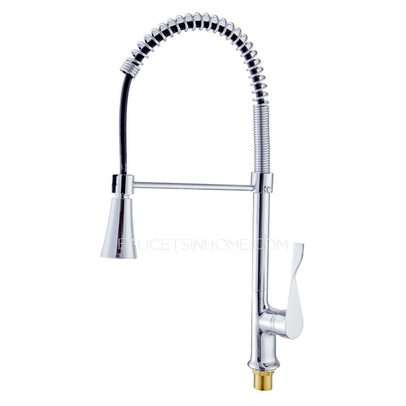 Designed Pullout Rotatable Spring Pipe Kitchen Faucet