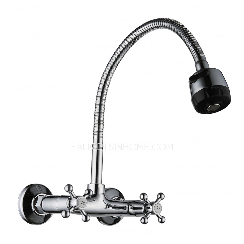 Discount Two Hole Wall Mount Old Style Kitchen Faucet