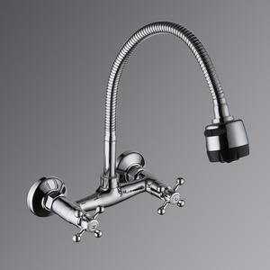 Discount Two Hole Wall Mount Old Style Kitchen Faucet