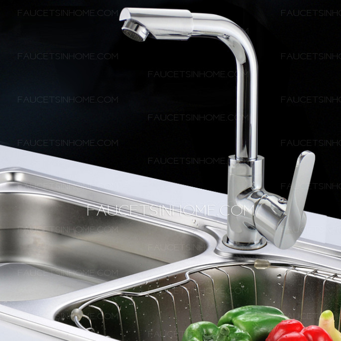 Cheap Full Rotatable One Hole Kitchen Sink Faucet