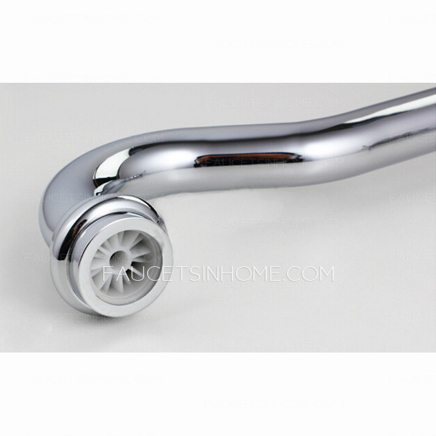 Vintage Lengthen Pipe Two Cross Handle Kitchen Faucet