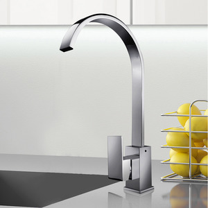 High End Waterfall Single Handle Gooseneck Kitchen Faucets