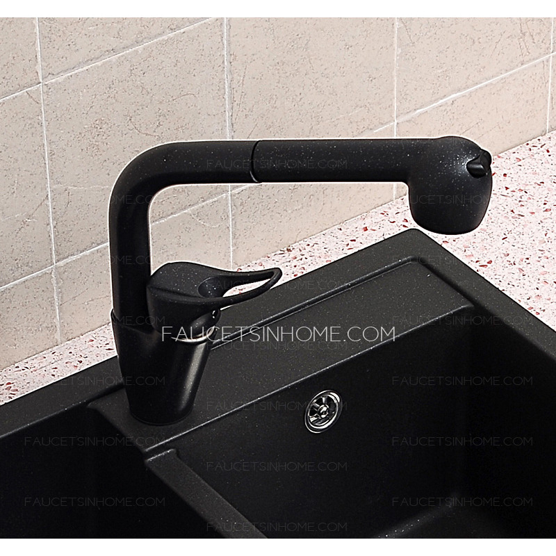 Top 10 Kitchen Faucets Pullout Rotatable Black Painting