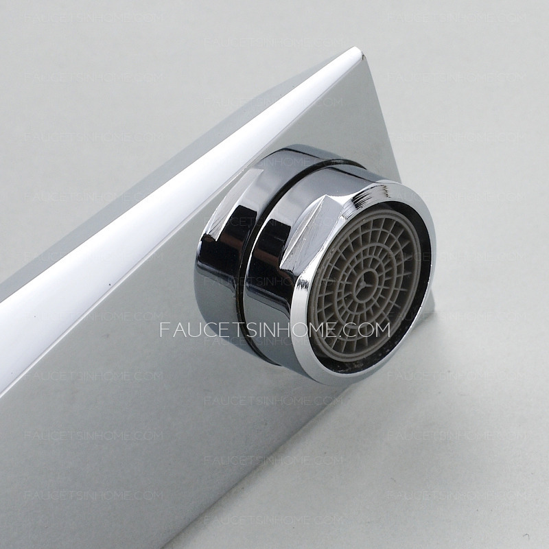 Designed Rhombic Shaped Single Handle Rotatable Kitchen Faucet