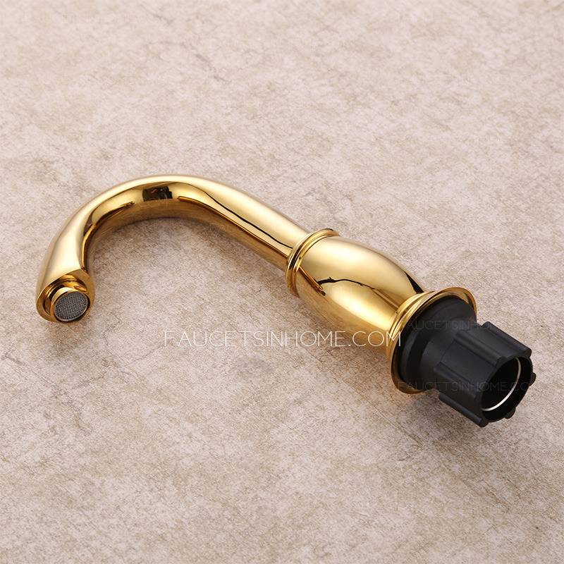 Vintage Split Marble Ball Shaped Handle Bathroom Faucet