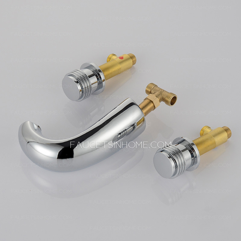 Modern Split Copper Rotatable Handle Bathroom Faucet