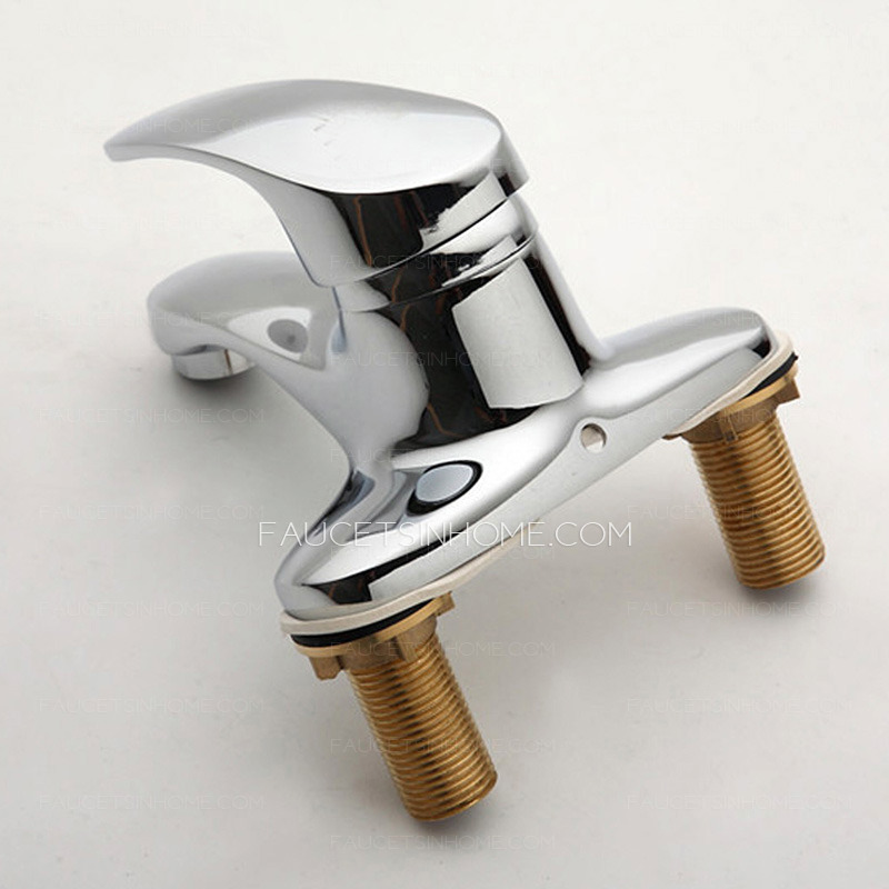 Cheap Two Hole Flat Shape Bathroom Sink Faucet