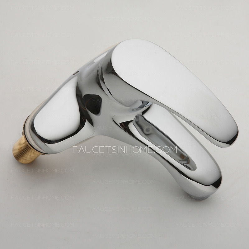 Cheap Two Hole Flat Shape Bathroom Sink Faucet