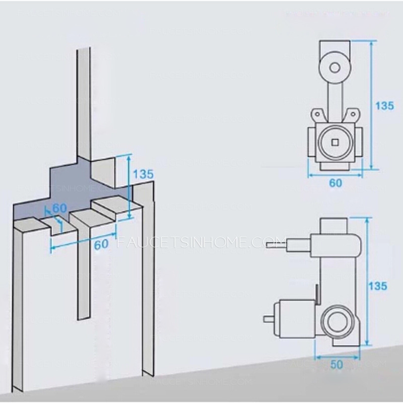 Good Waterfall Concealed Wall Mount Hand Shower Faucet