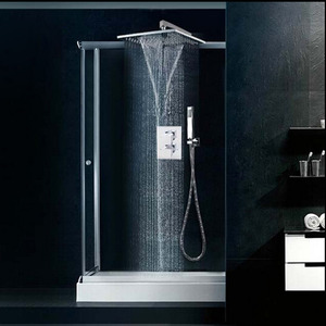 High End Thermostatic Waterfall Concealed Shower Faucet System