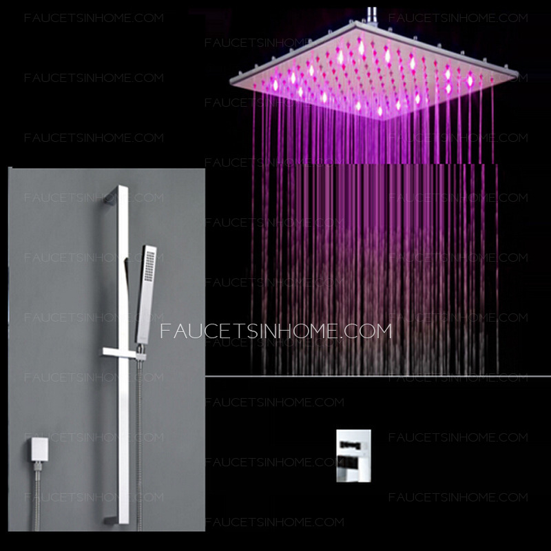 Expensive Concealed Thermostatic LED Shower Faucet System
