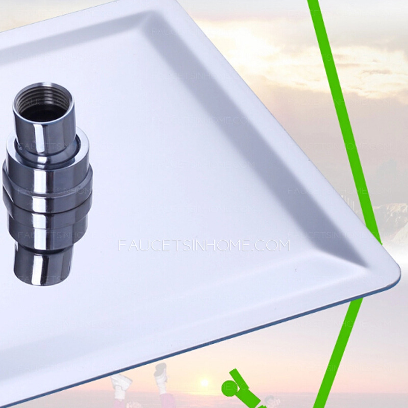 Simple Two Hole Concealed Wall Mount Top Shower Faucet