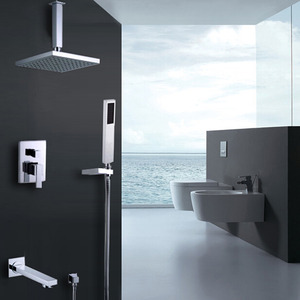 Modern Hanging Concealed Wall Mount Shower Faucet System