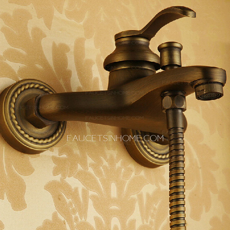 Simple Hand Shower Faucet Brushed Antique Copper