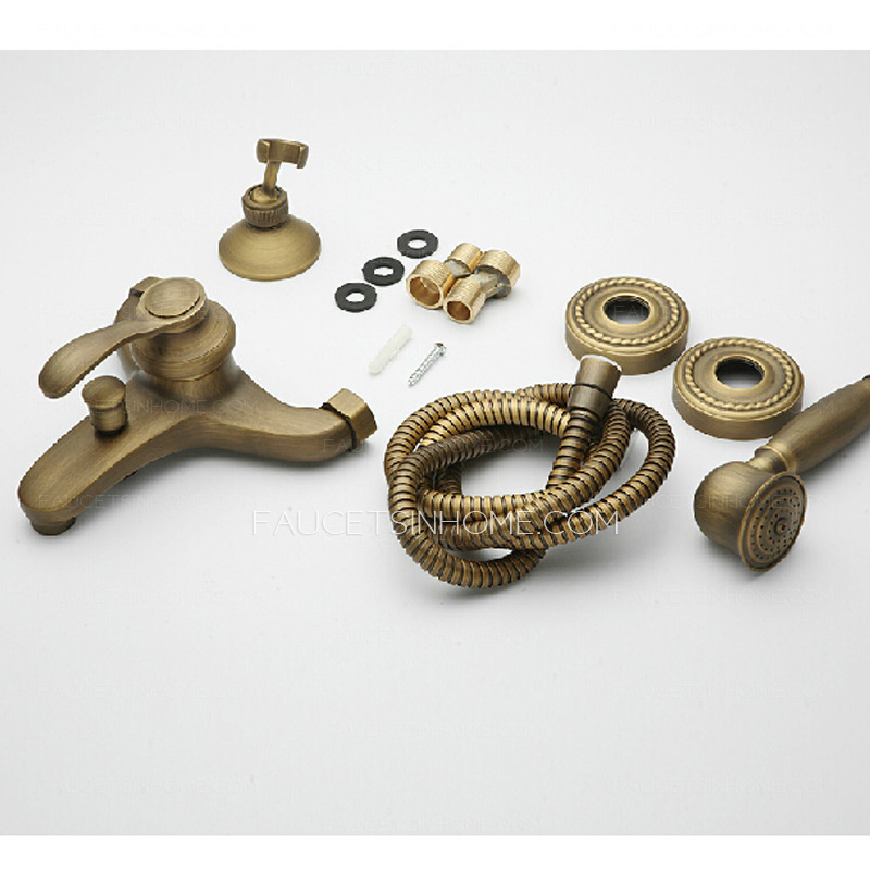 Simple Hand Shower Faucet Brushed Antique Copper