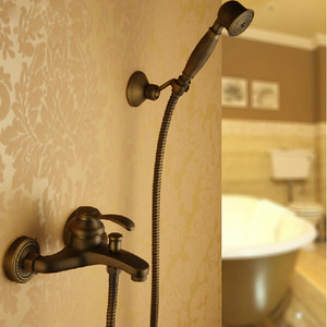 Simple Hand Shower Faucet Brushed Antique Copper