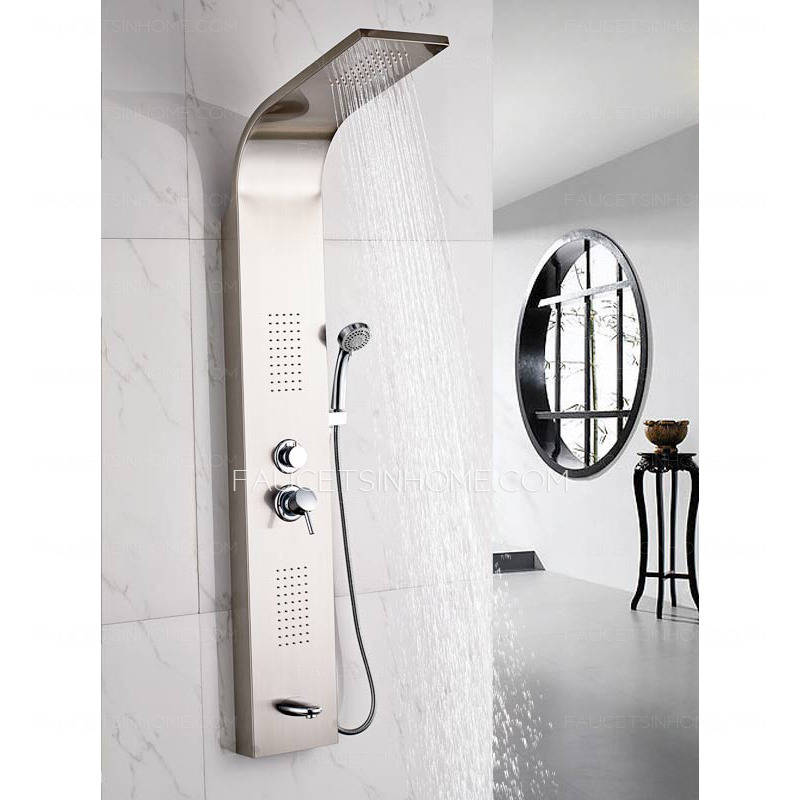 High End Stainless Steel Shower Screen Faucet System
