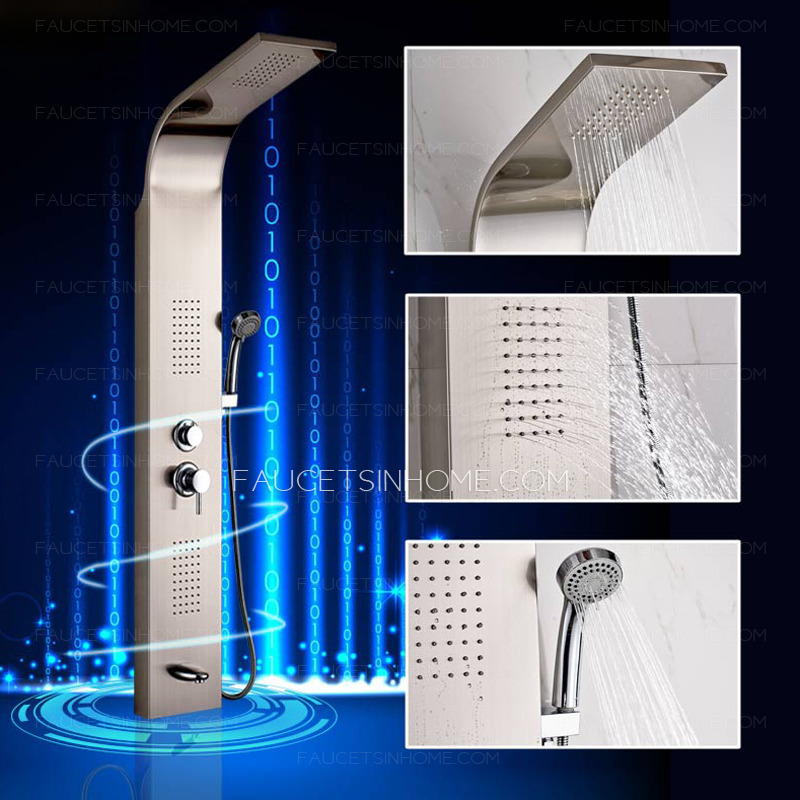 High End Stainless Steel Shower Screen Faucet System