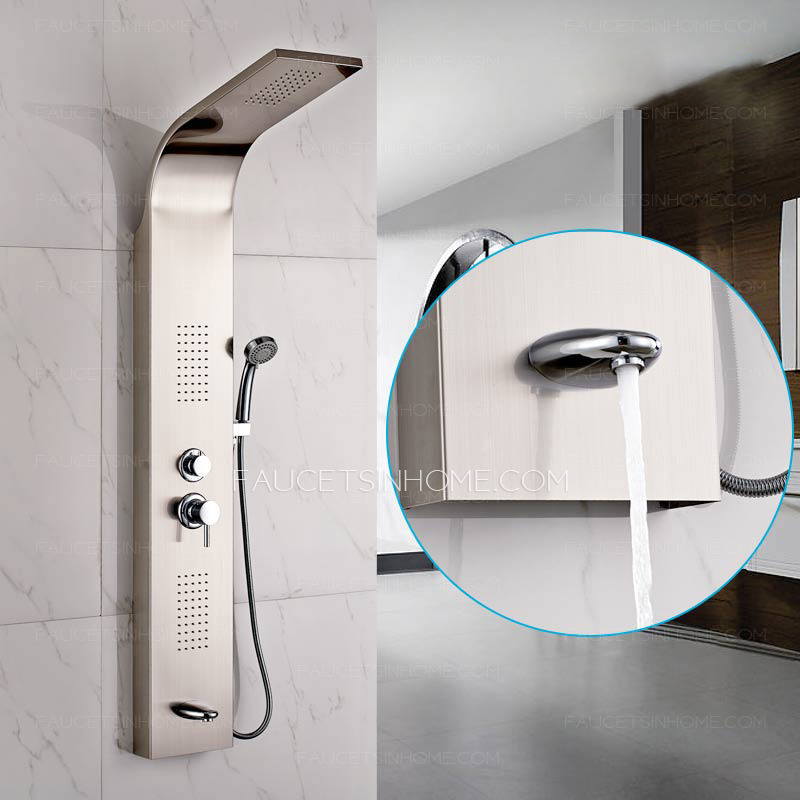 High End Stainless Steel Shower Screen Faucet System