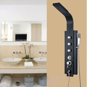 Best Black Brushed Nickel Shower Screen System Bathroom
