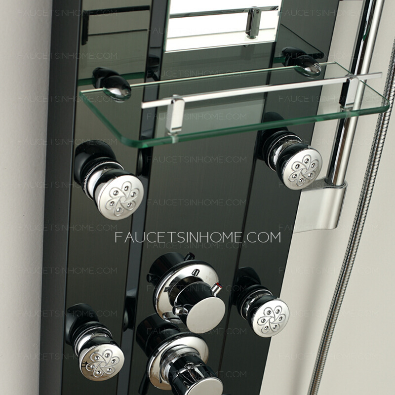 New Style Brushed Black Shower Screen For Bathroom