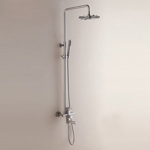 Chic Copper Brushed Rotatable Top Shower Faucet System 