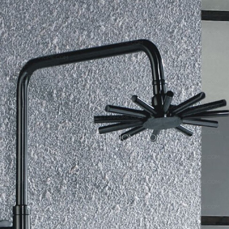 Antique Black Brushed Copper Leading Free Shower Faucet