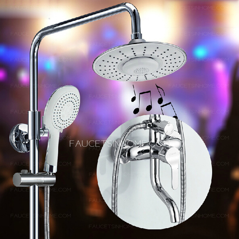 Designed Bluetooth Intelligent Musical Top Shower Faucet 