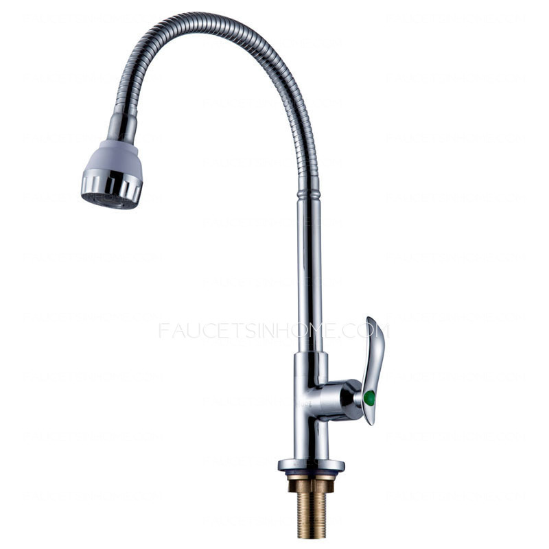 Cheap Copper Full Rotabtable Spring Kitchen Sink Faucet