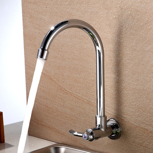 Cheap Cold Water Only Wall Mount Kitchen Sink Faucet Sale
