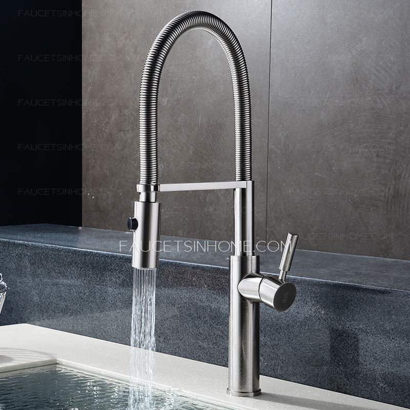 Brushed Nickel Kitchen Faucet