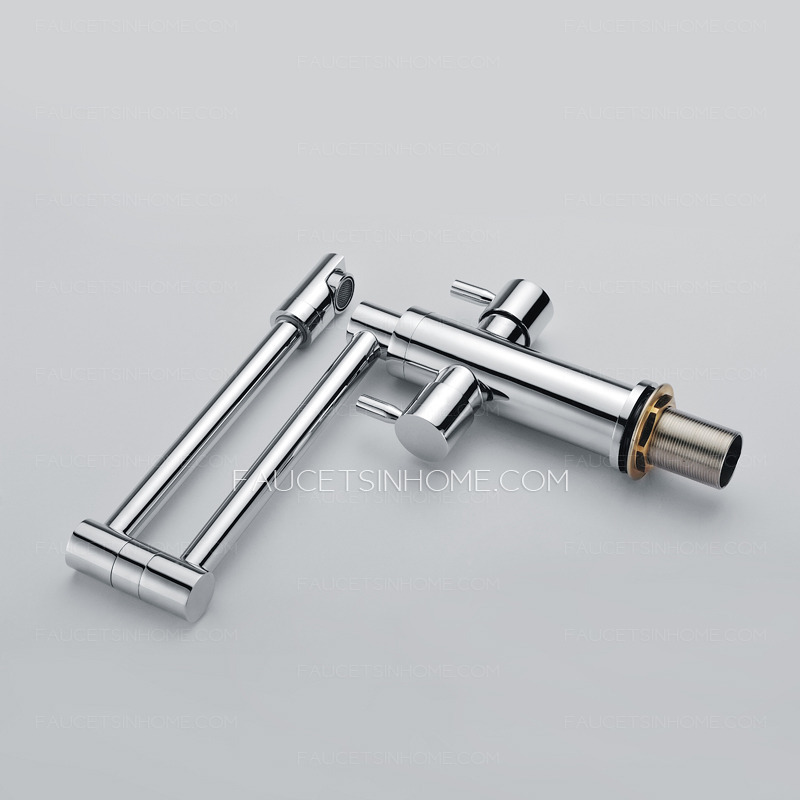 High End Copper Rotatable Folding Kitchen Pot Filler Faucets