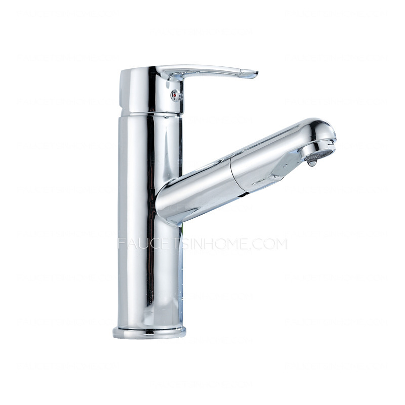 Classical Copper Single Handle Bathroom Faucet For Pull out 