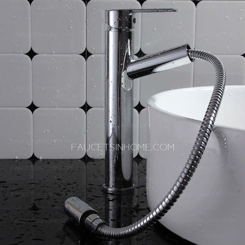 Professional Pull Out Spray Sink Faucet For Bathroom Sale