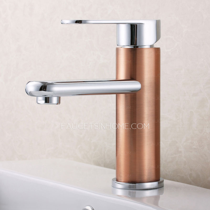 Advanced Brushed Brown Brass Bathroom Faucet Single Hole