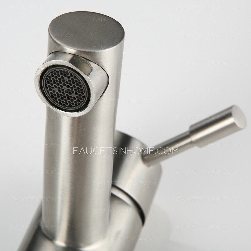 High End Stainless Steel Leading Free Single Hole Bathroom Faucet