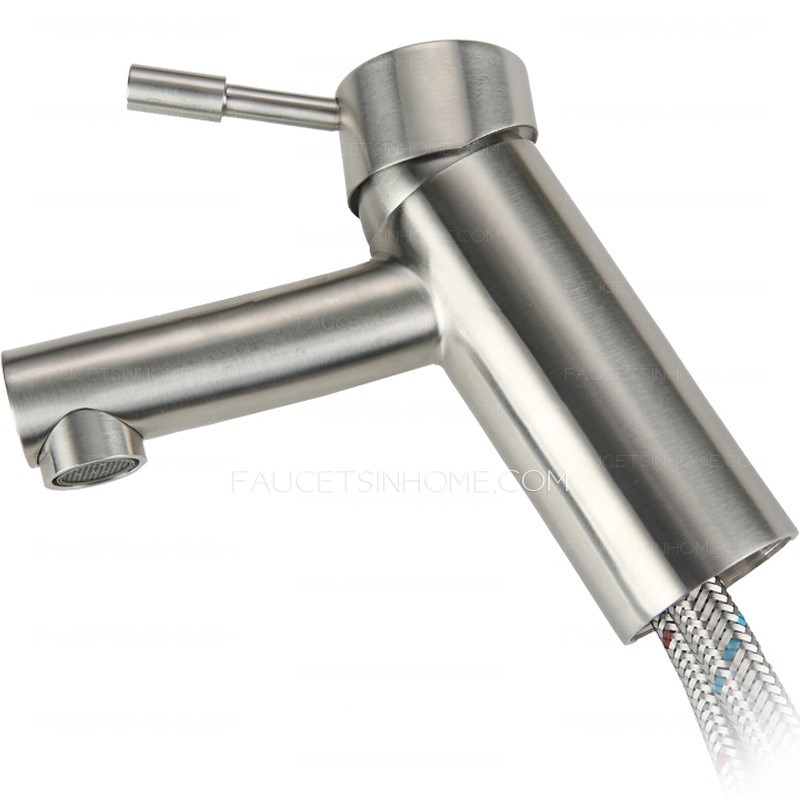 High End Stainless Steel Leading Free Single Hole Bathroom Faucet