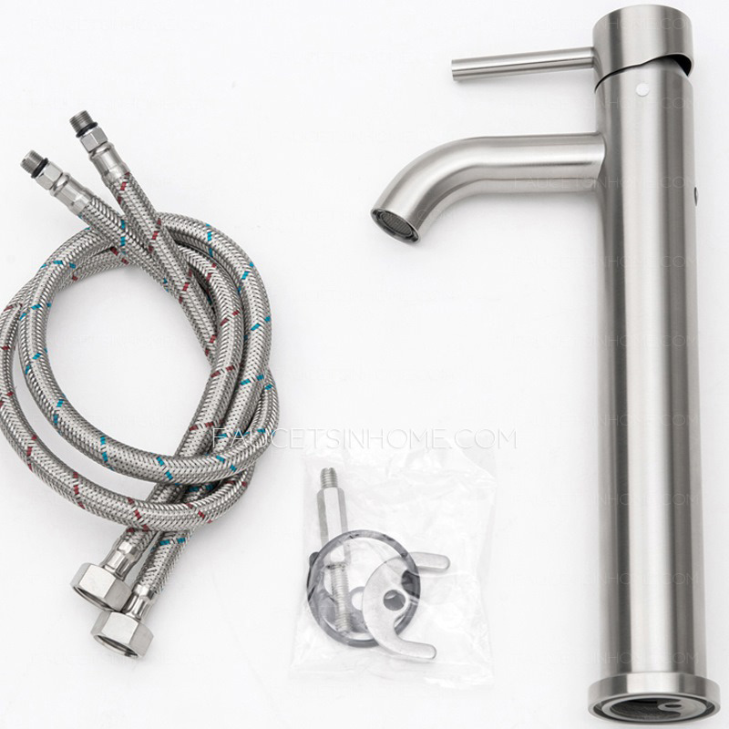 Designed Stainless Steel Rotatable Vessel Mount Faucet Bathroom