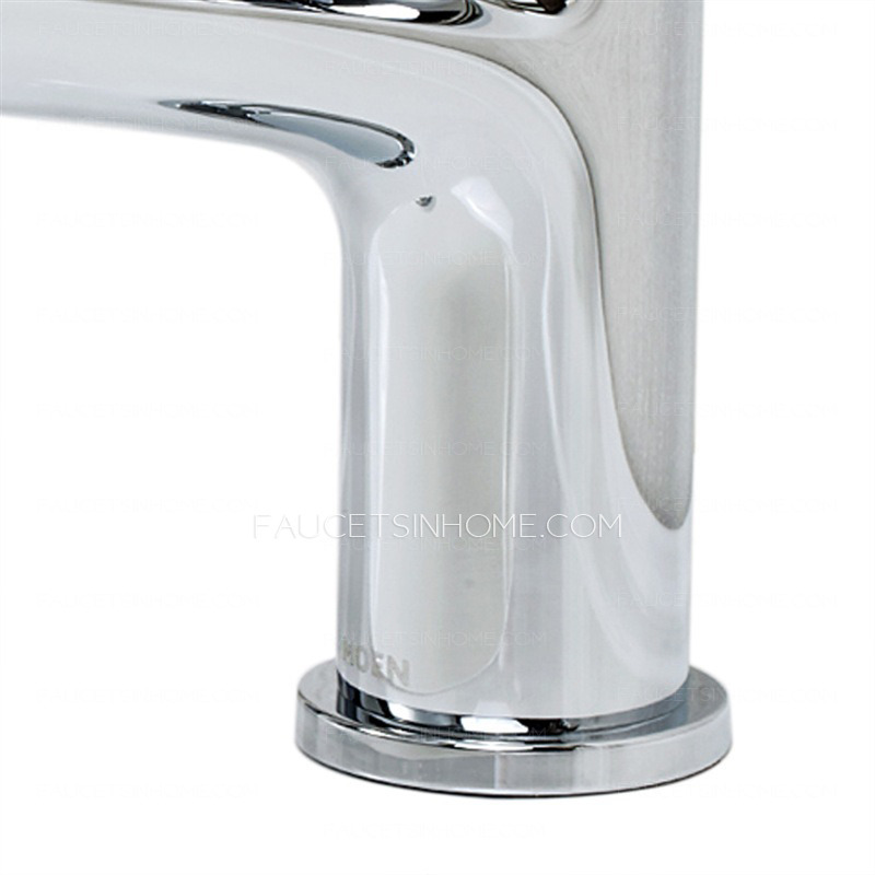 Simple Designed Brass Single Hole Bathroom Sink Faucet On Sale