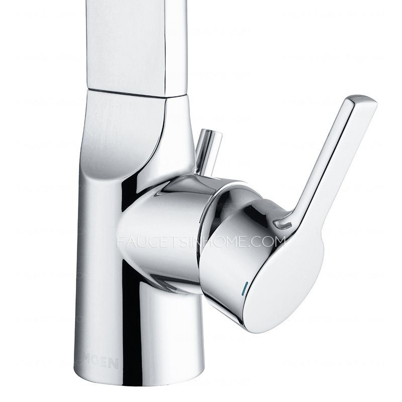 Designed High Arc Brass Chrome Waterfall Sink Faucet Bathroom