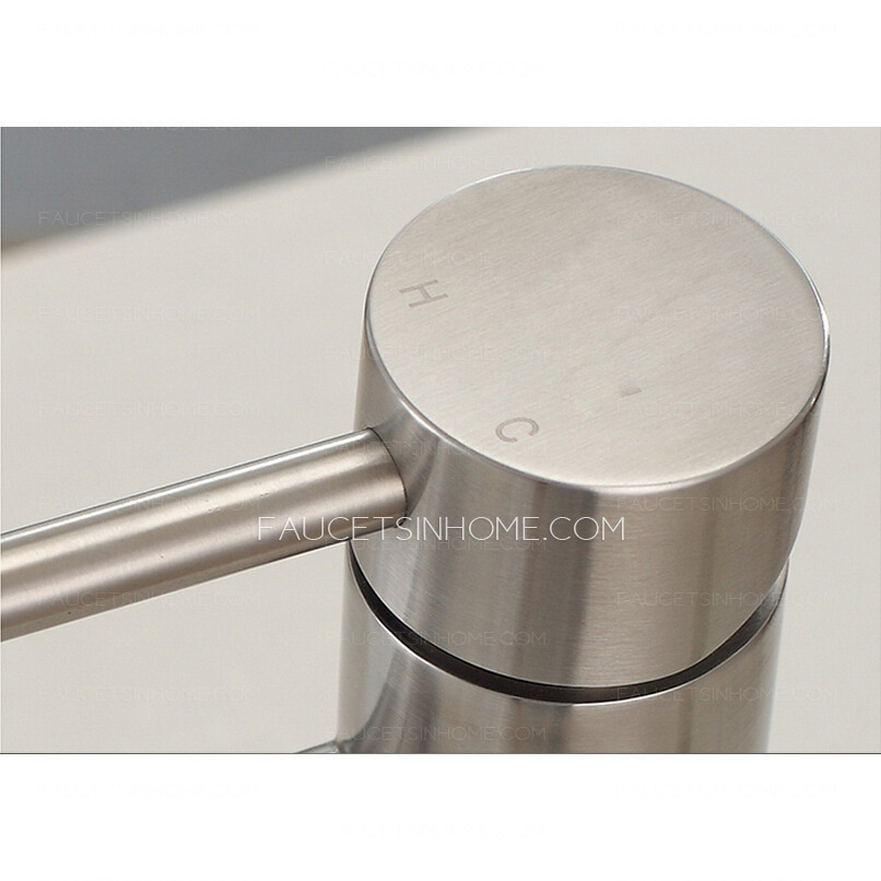 Environmental Stainless Steel Heightening Bathroom Vessel Faucets