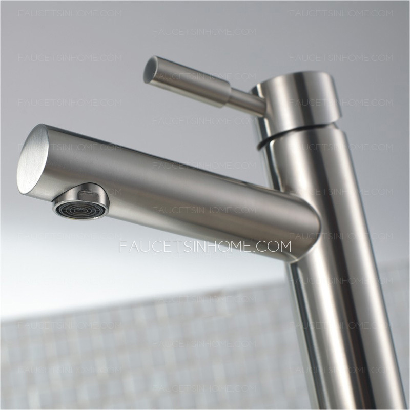 Expensive Heightening Stainless Steel Bathroom Vessel Sink Faucet