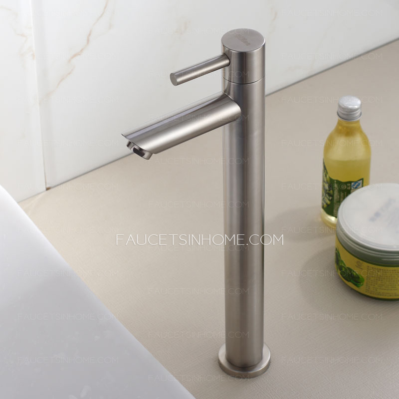 Cheap Stainless Steel Heightening Bathroom Vessel Sink Faucets